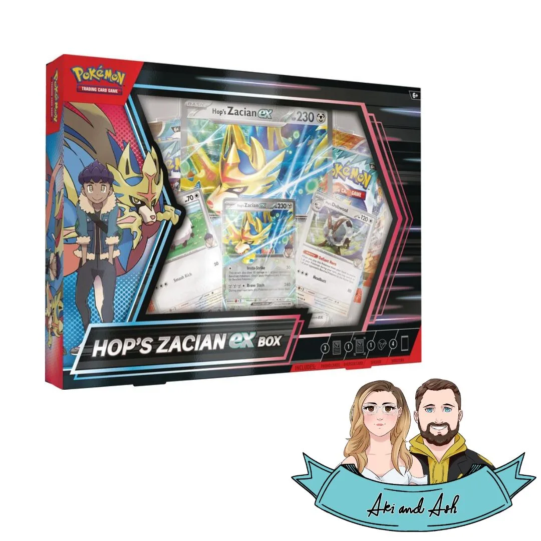 Hop's Zacian ex - Collection Box - Aki and Ash