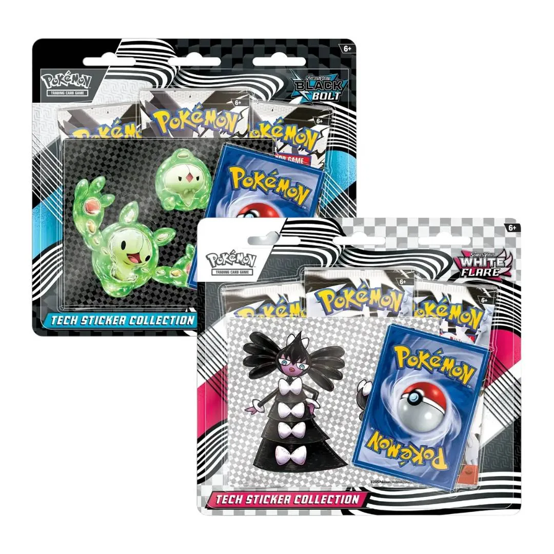 Scarlet & Violet - Black Bolt/White Flare - Tech Sticker Blister