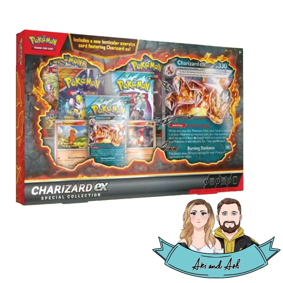 Charizard ex - Special Collection Box - Aki and Ash