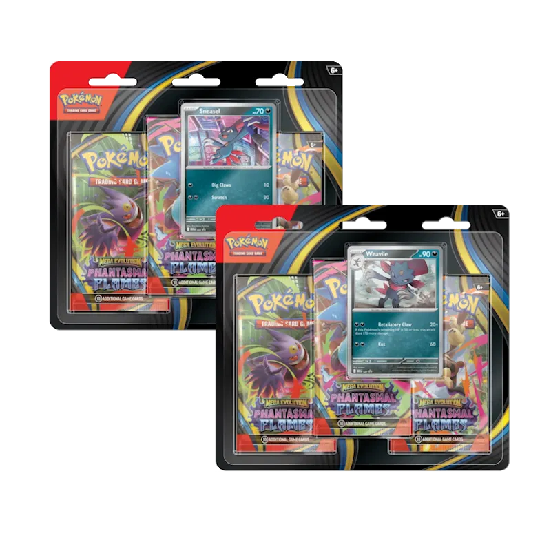 Mega Evolution - Phantasmal Flames - 3-Pack Blister